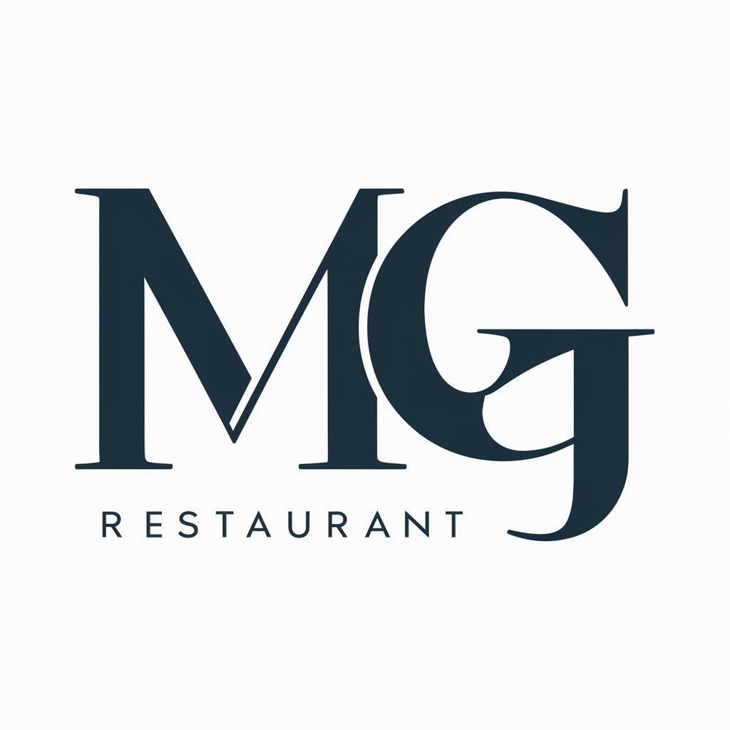 Logo pour le restaurant MG , genéré par ideogram