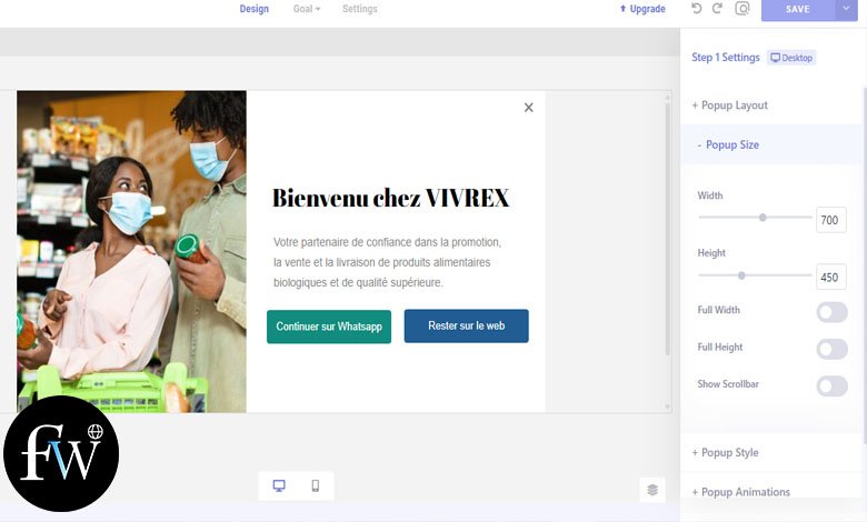 Personnalisation du template du popup WordPress selon notre besoin