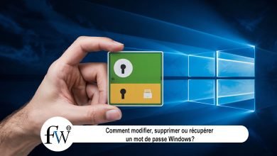 Comment modifier, supprimer ou récupérer un mot de passe Window?