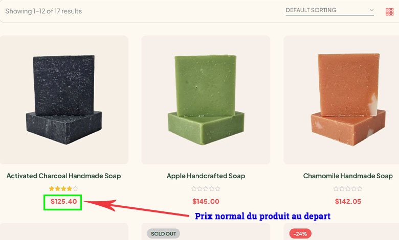 modifier le Prix des produits en masse exemple 1